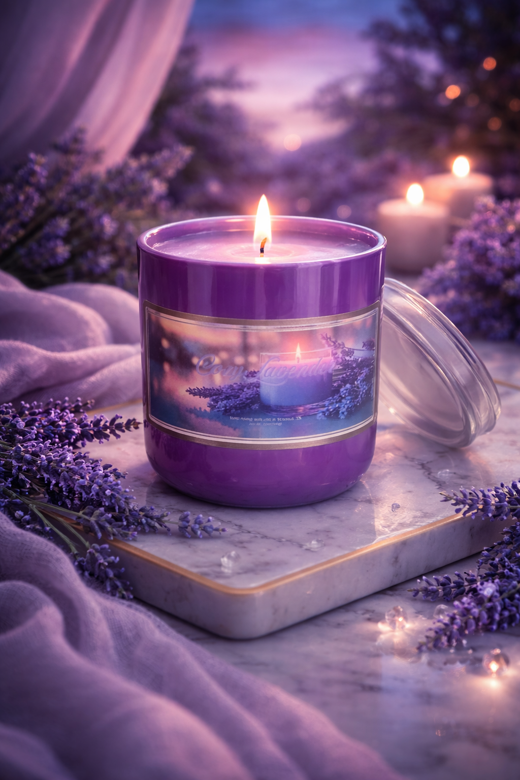 Cozy Lavender 10oz. – Phenomenal Lights Candle Co.